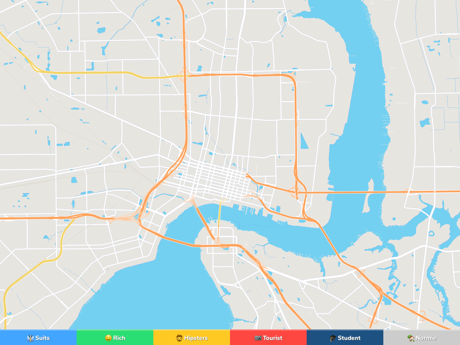 Jacksonville Neighborhood Map