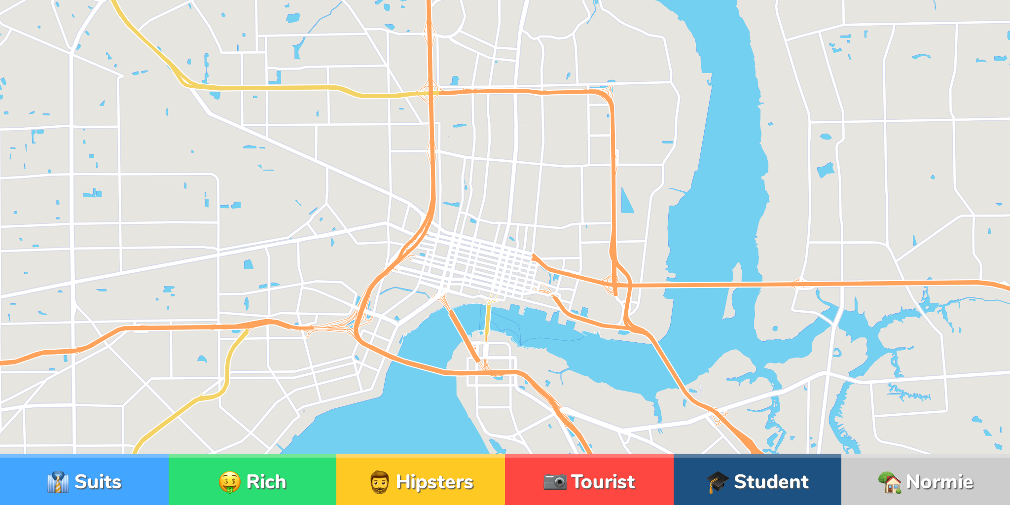 Jacksonville Neighborhood Map