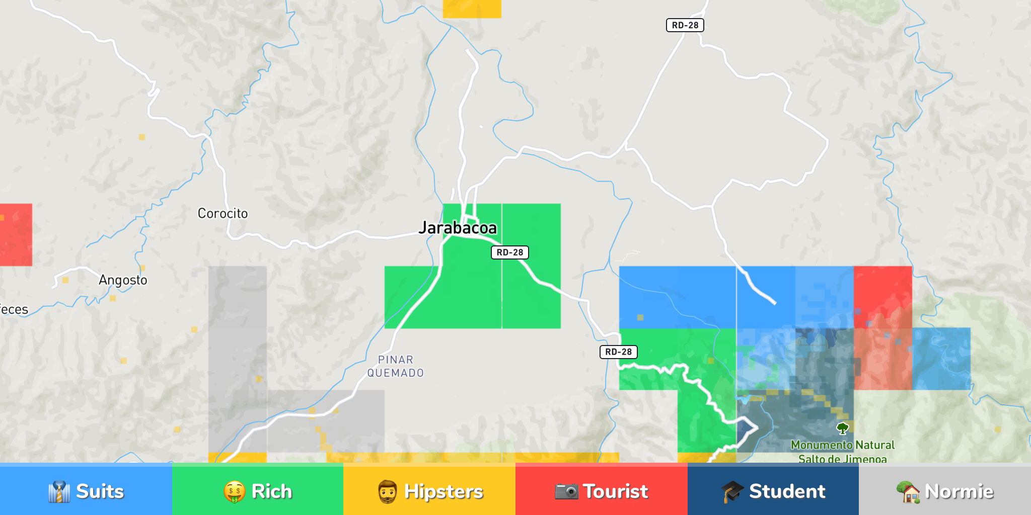 Jarabacoa Neighborhood Map