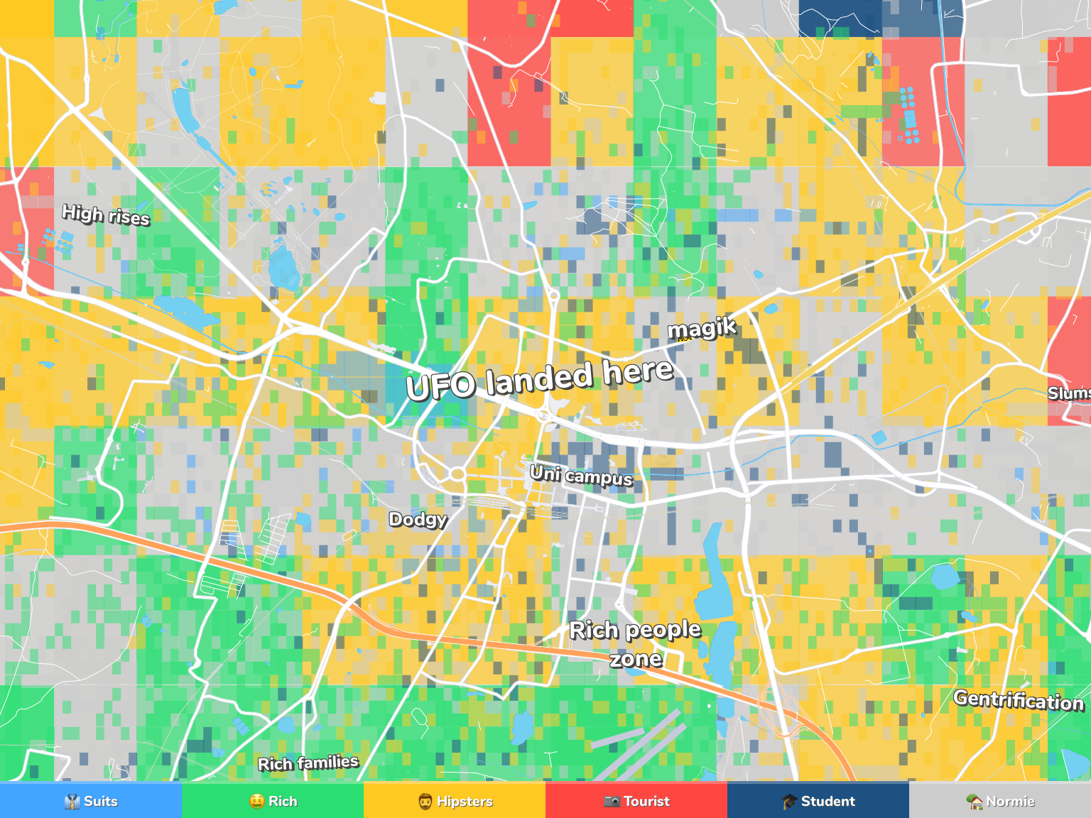 Katowice Neighborhood Map