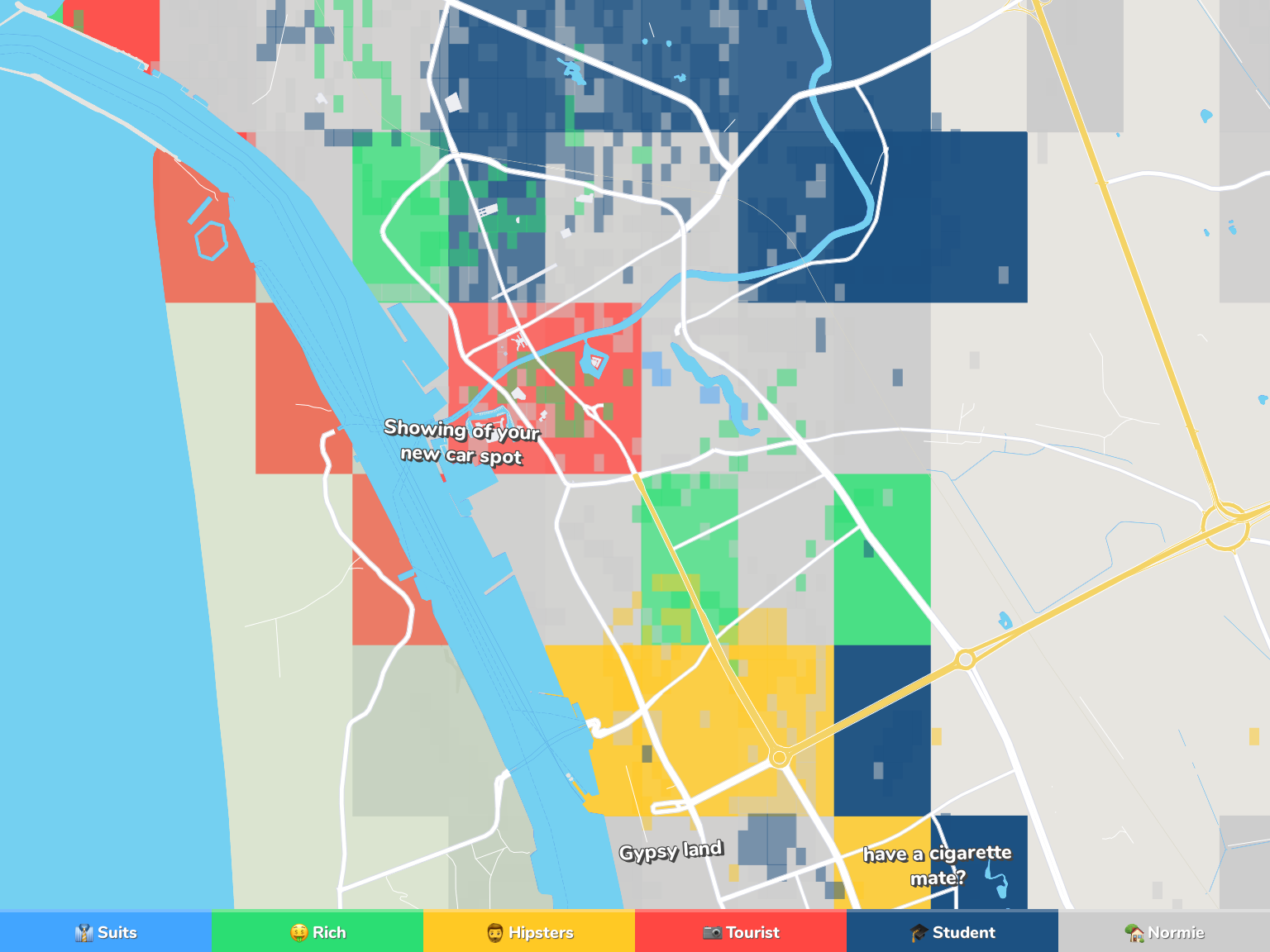 Klaipeda Neighborhood Map