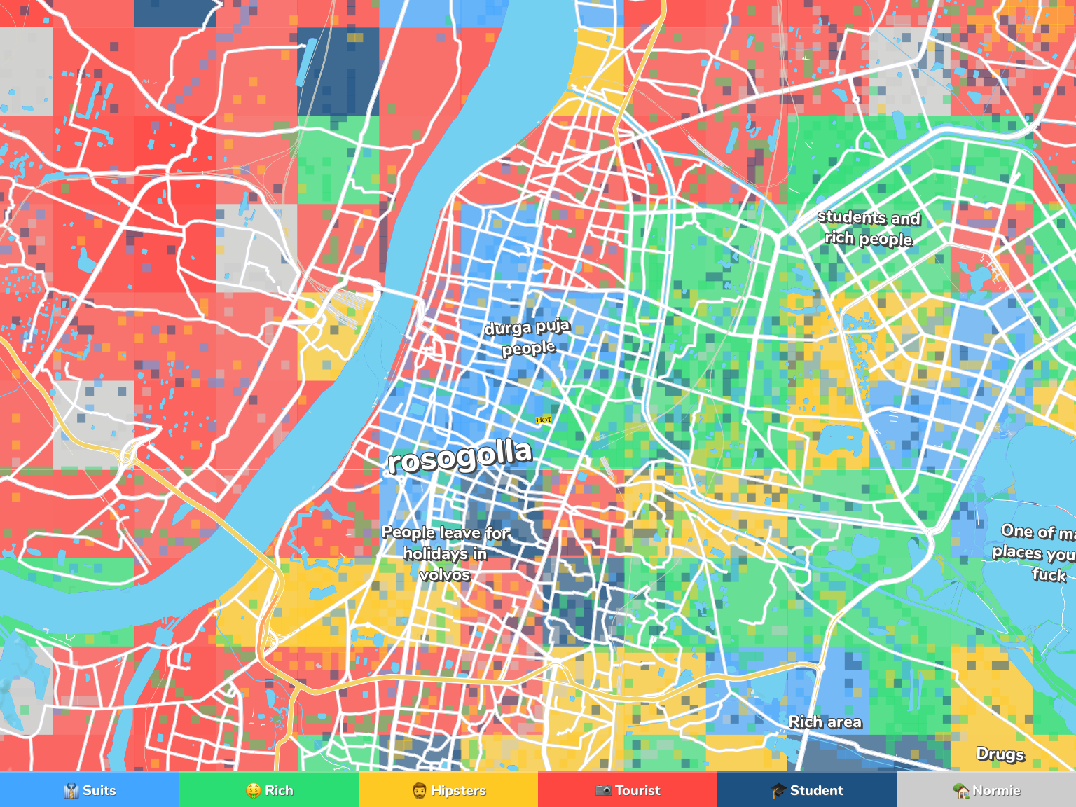 Kolkata Neighborhood Map