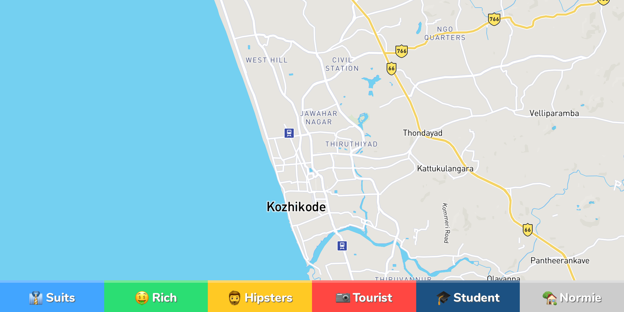 kozhikode-neighborhood-map