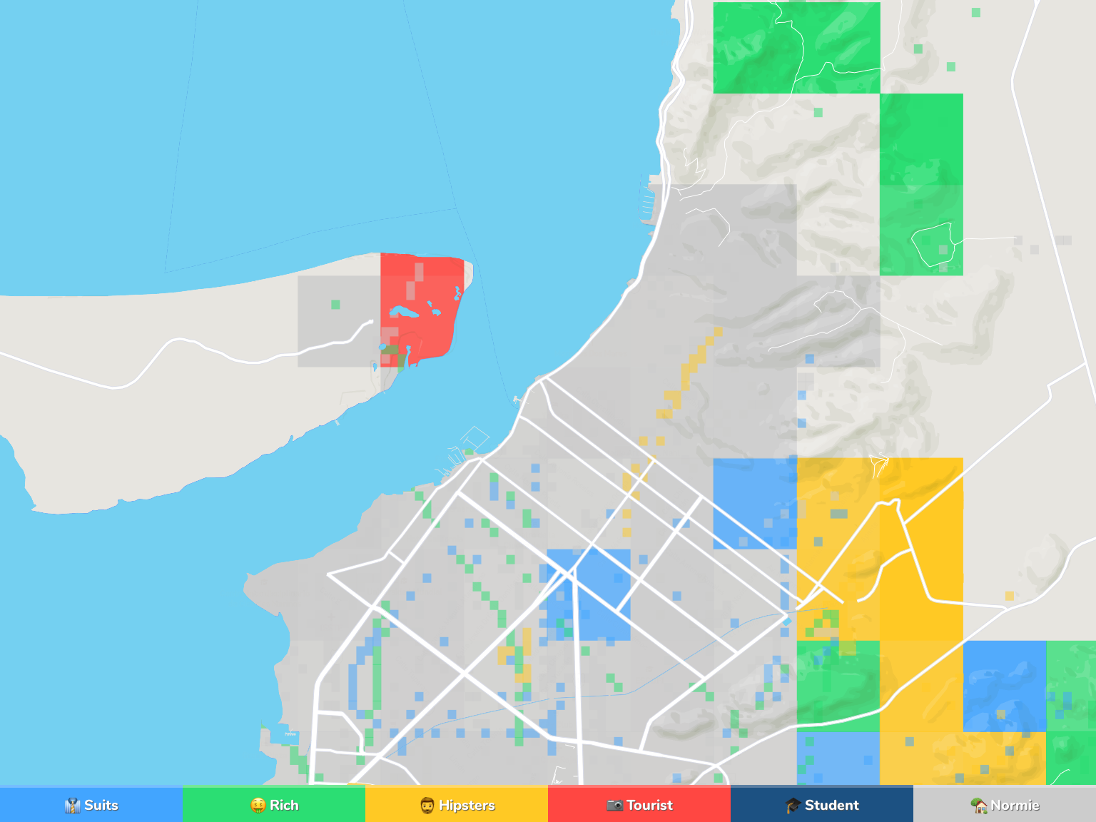 La Paz Neighborhood Map