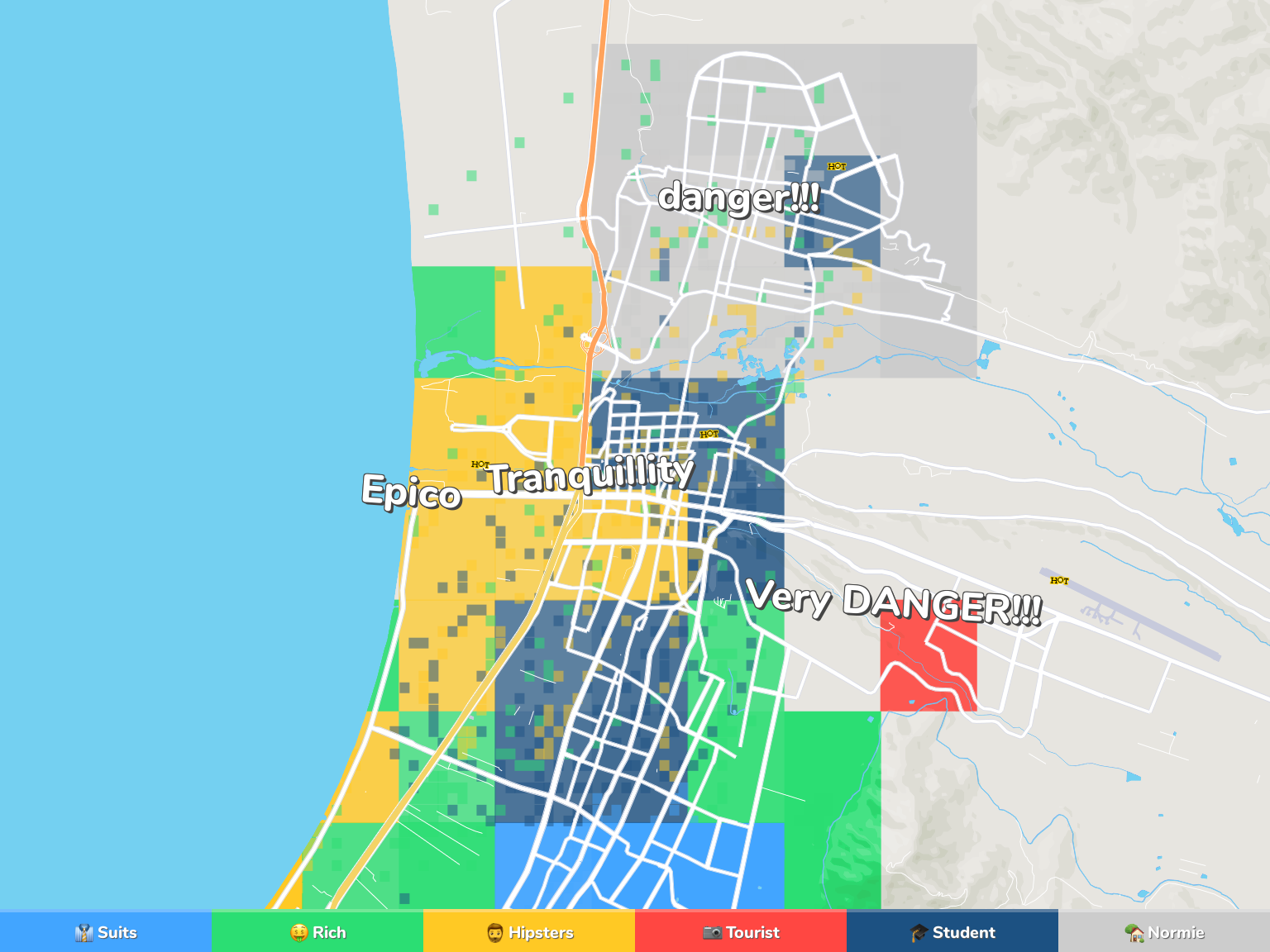 La Serena Neighborhood Map