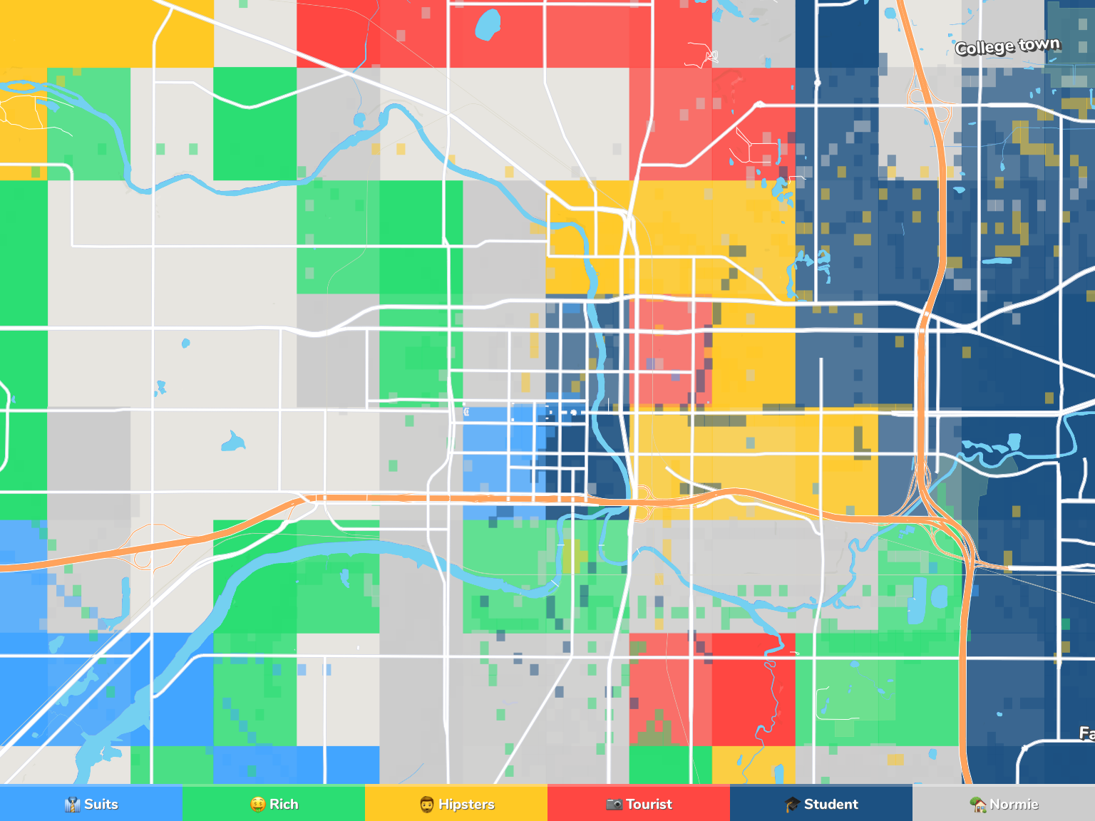 Lansing Neighborhood Map