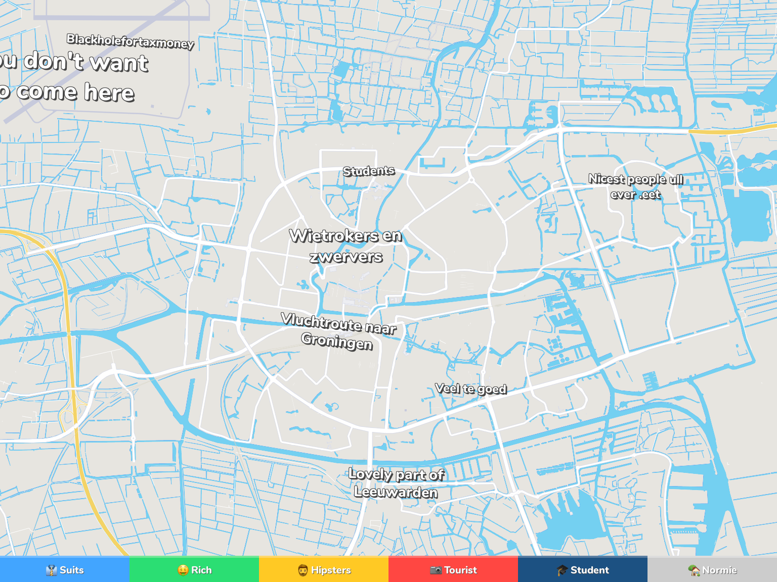 Leeuwarden Neighborhood Map