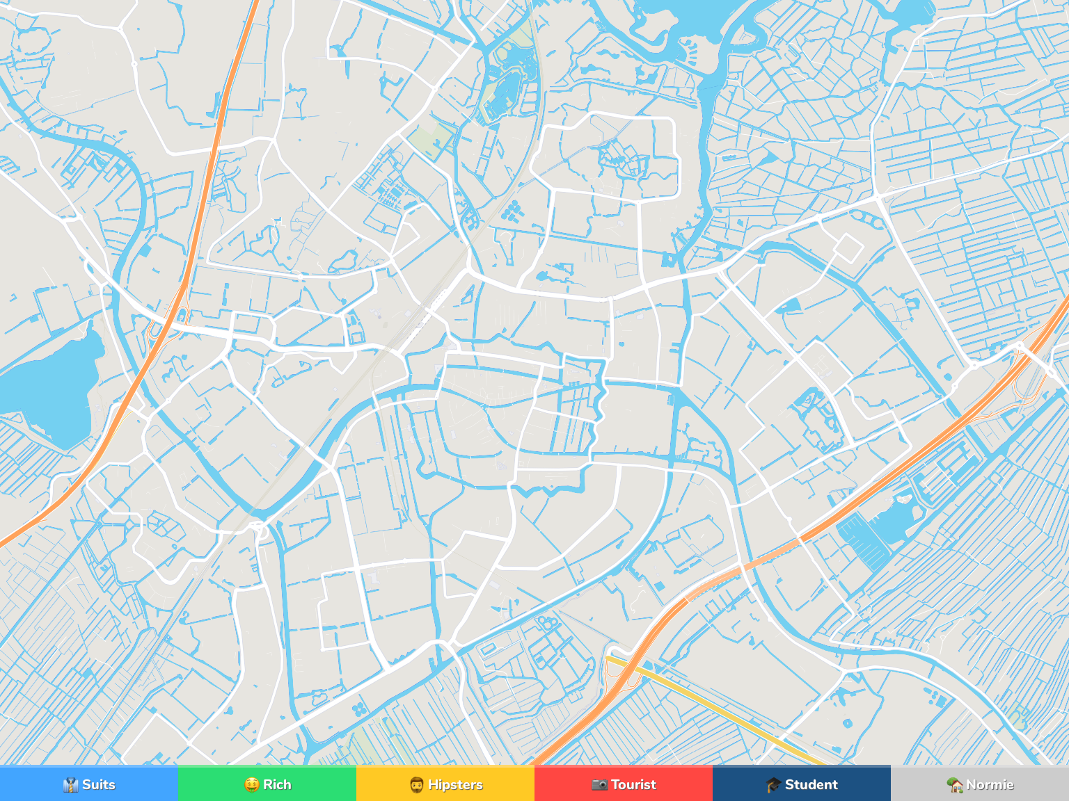 Leiden Neighborhood Map
