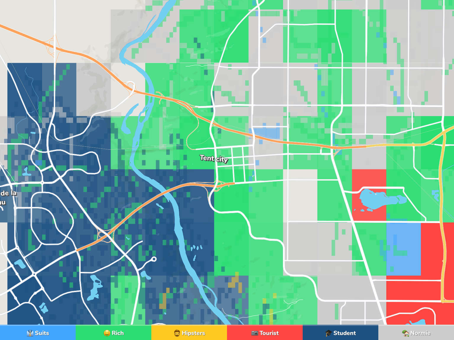 Lethbridge Neighborhood Map