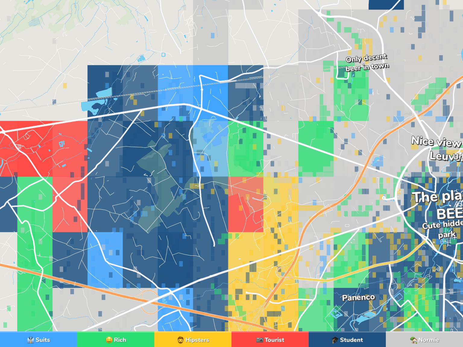 Leuven Neighborhood Map