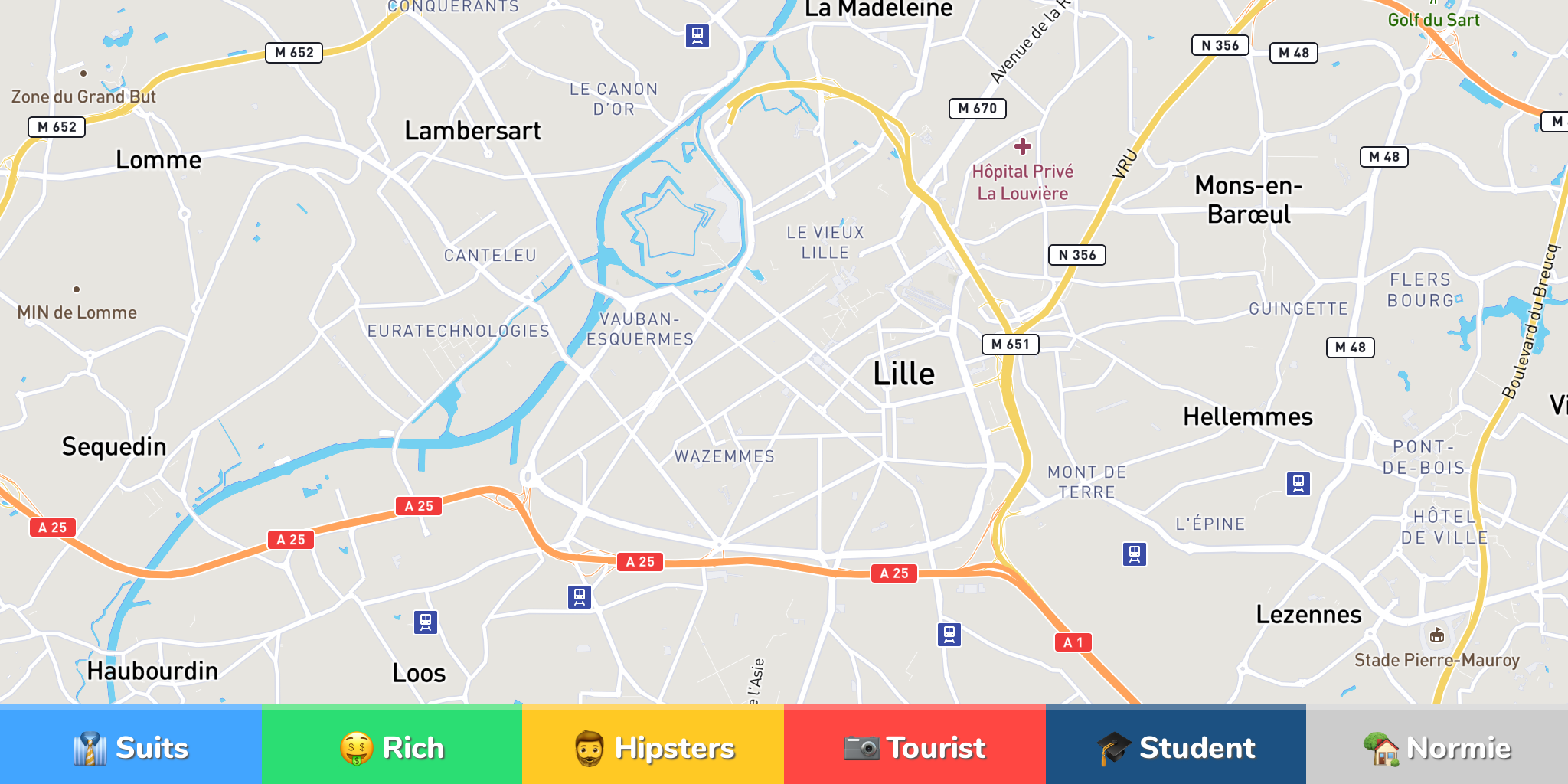 Lille Frankrijk Kaart Belgie - Vogels