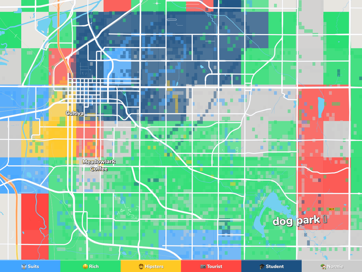 Lincoln Neighborhood Map