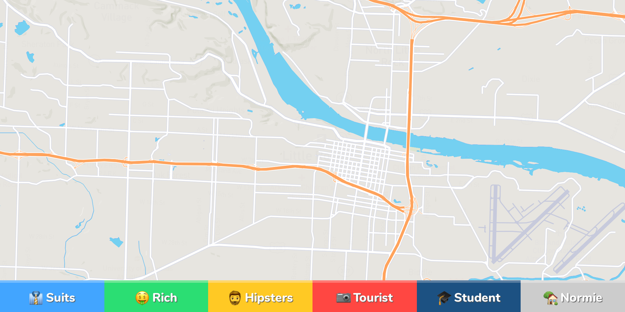 Little Rock Neighborhood Map