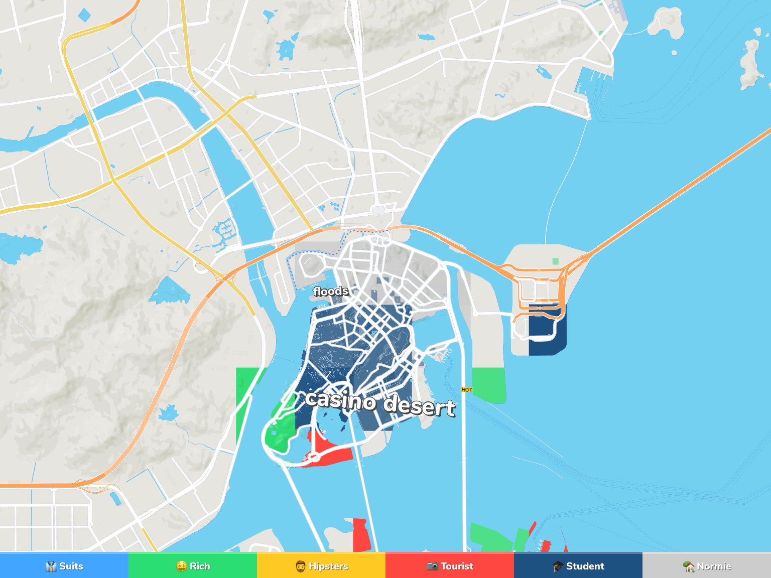 Macau Neighborhood Map