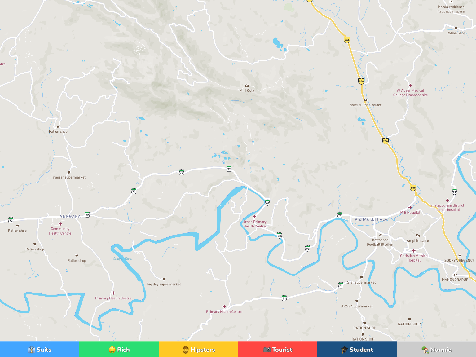 Malappuram Neighborhood Map