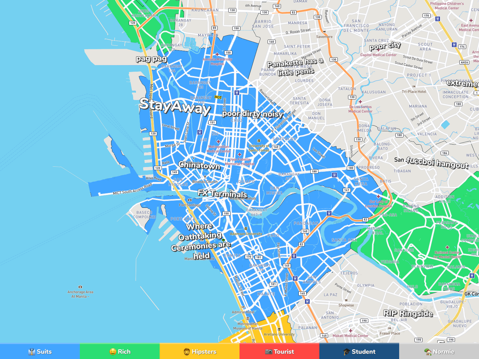 Manila Neighborhood Map