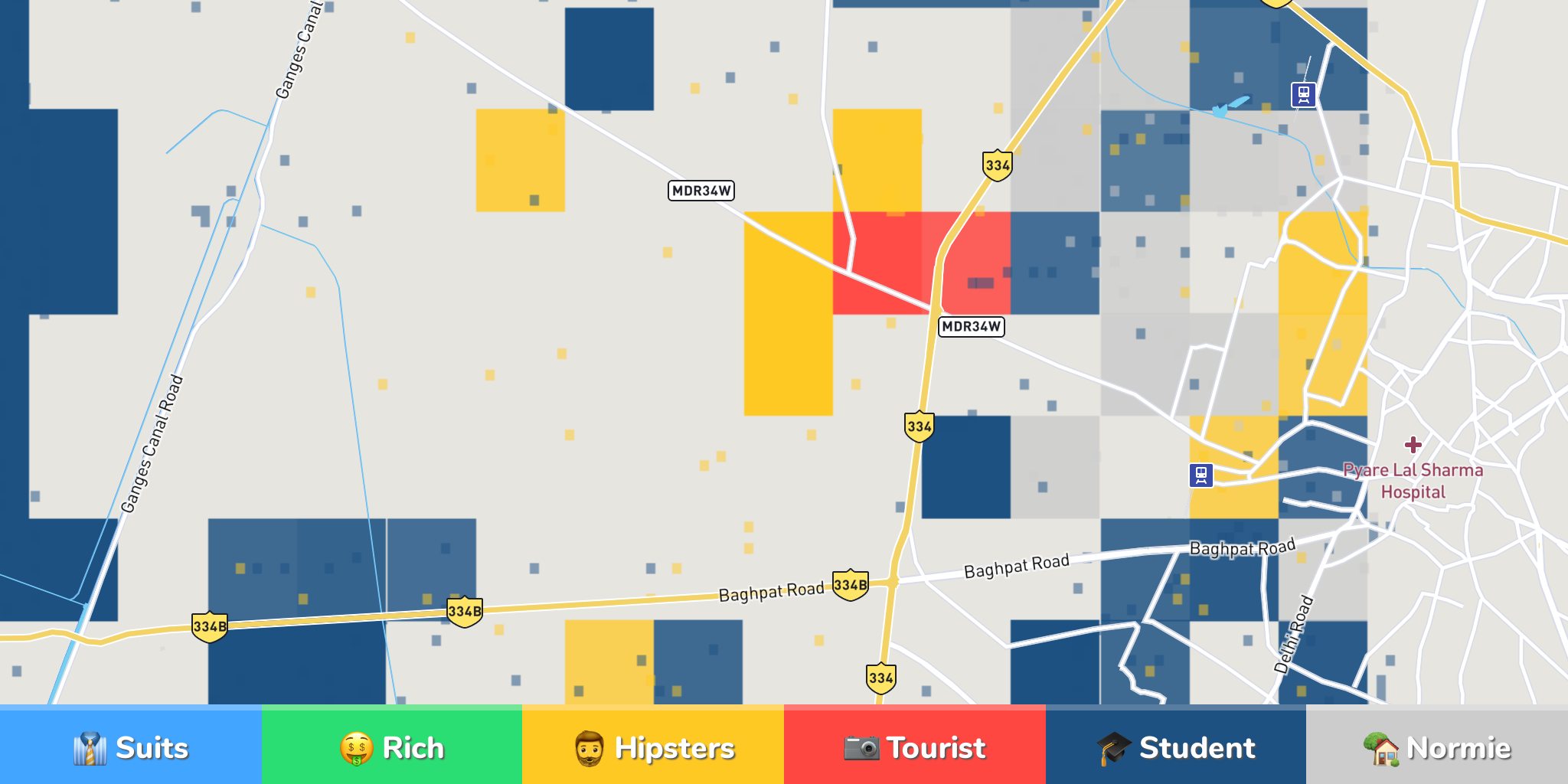 meerut-neighborhood-map