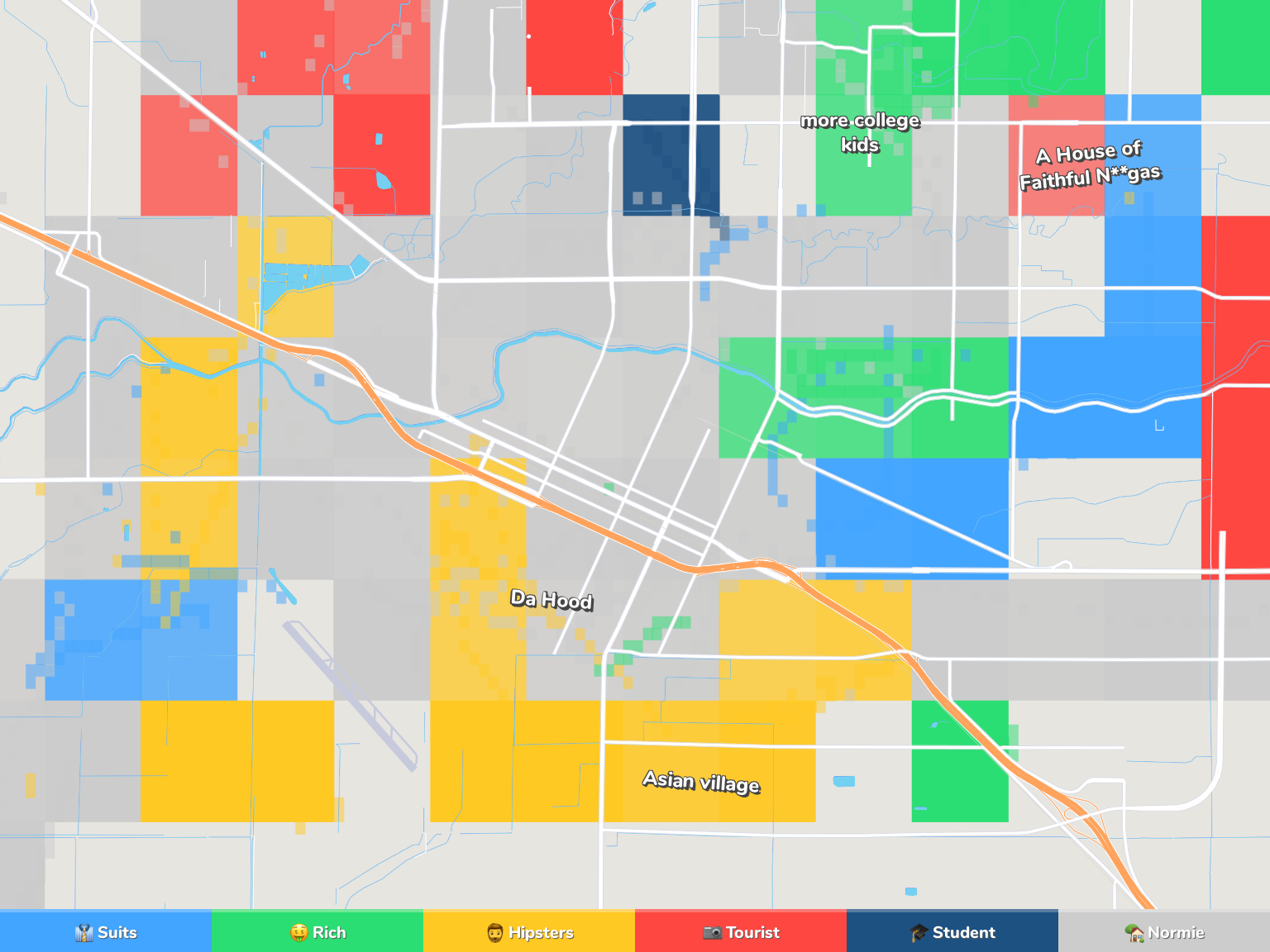Merced Neighborhood Map