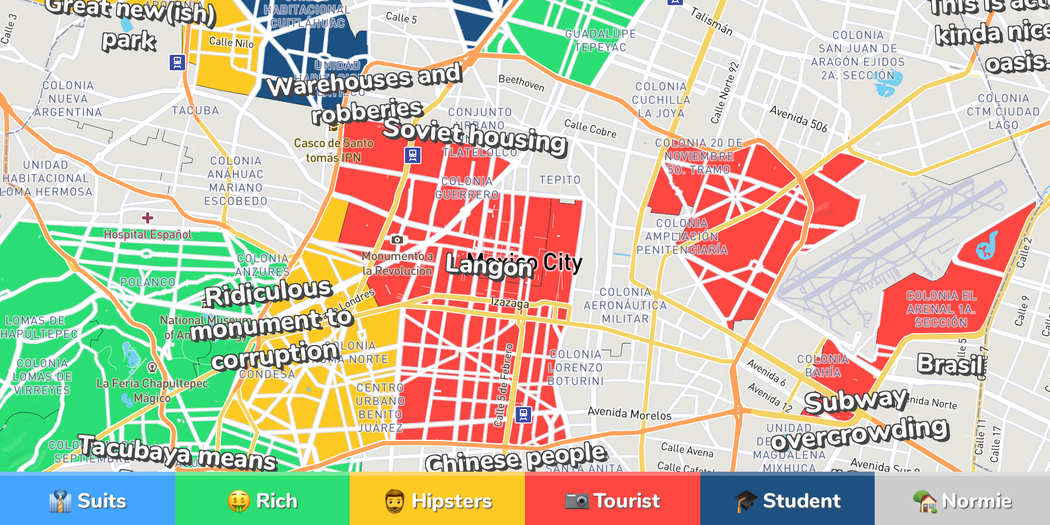 mexico city neighborhood map What Neighborhoods To Stay In Mexico City mexico city neighborhood map