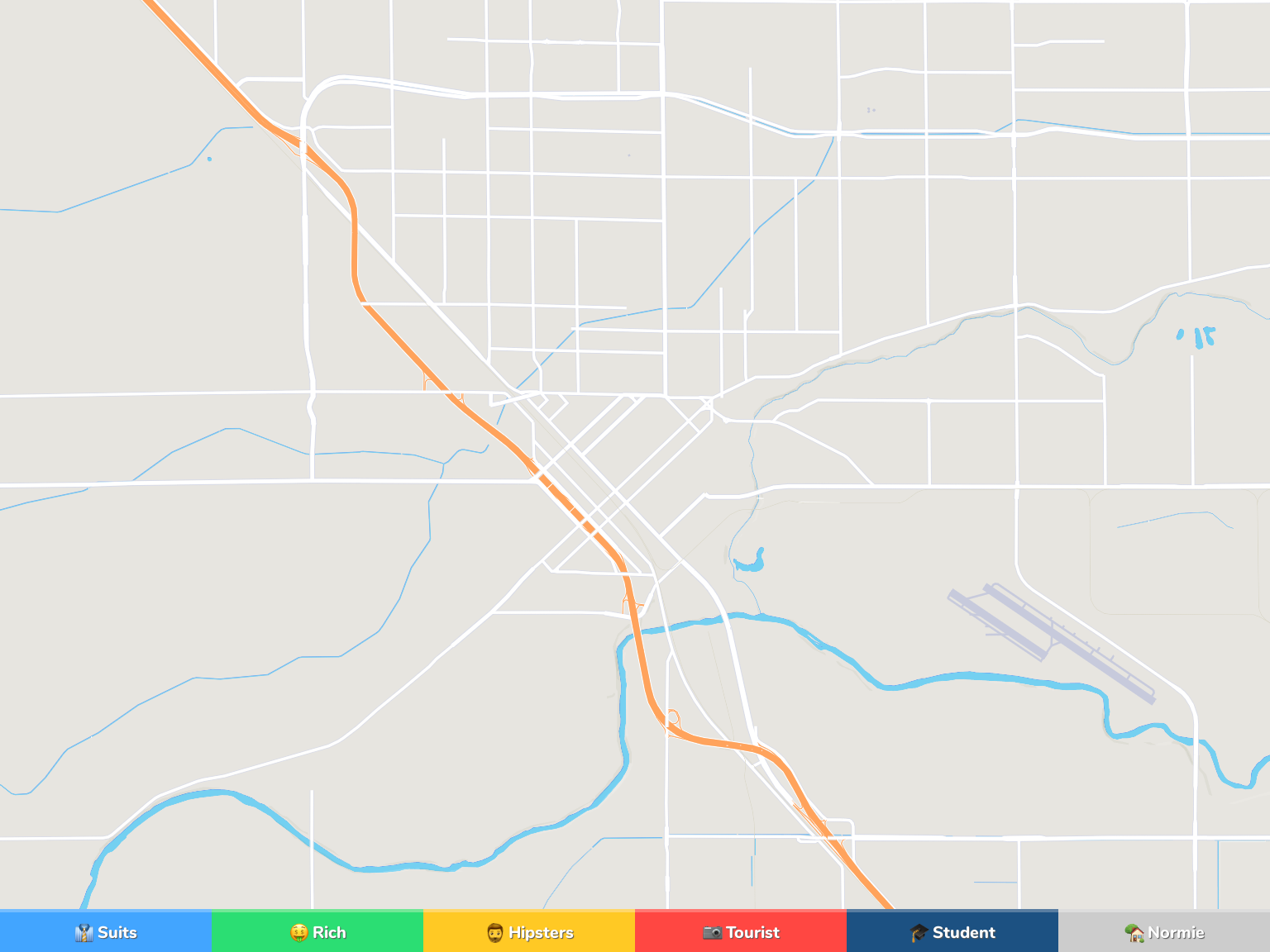Modesto Neighborhood Map