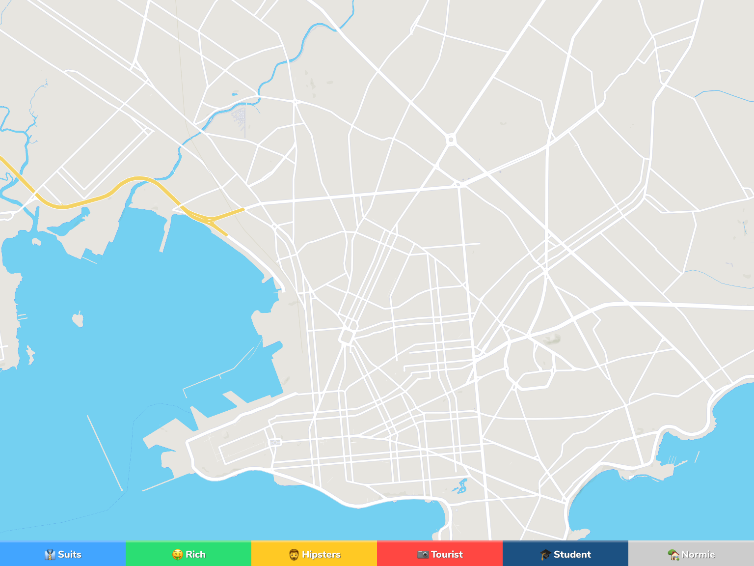 Montevideo Neighborhood Map