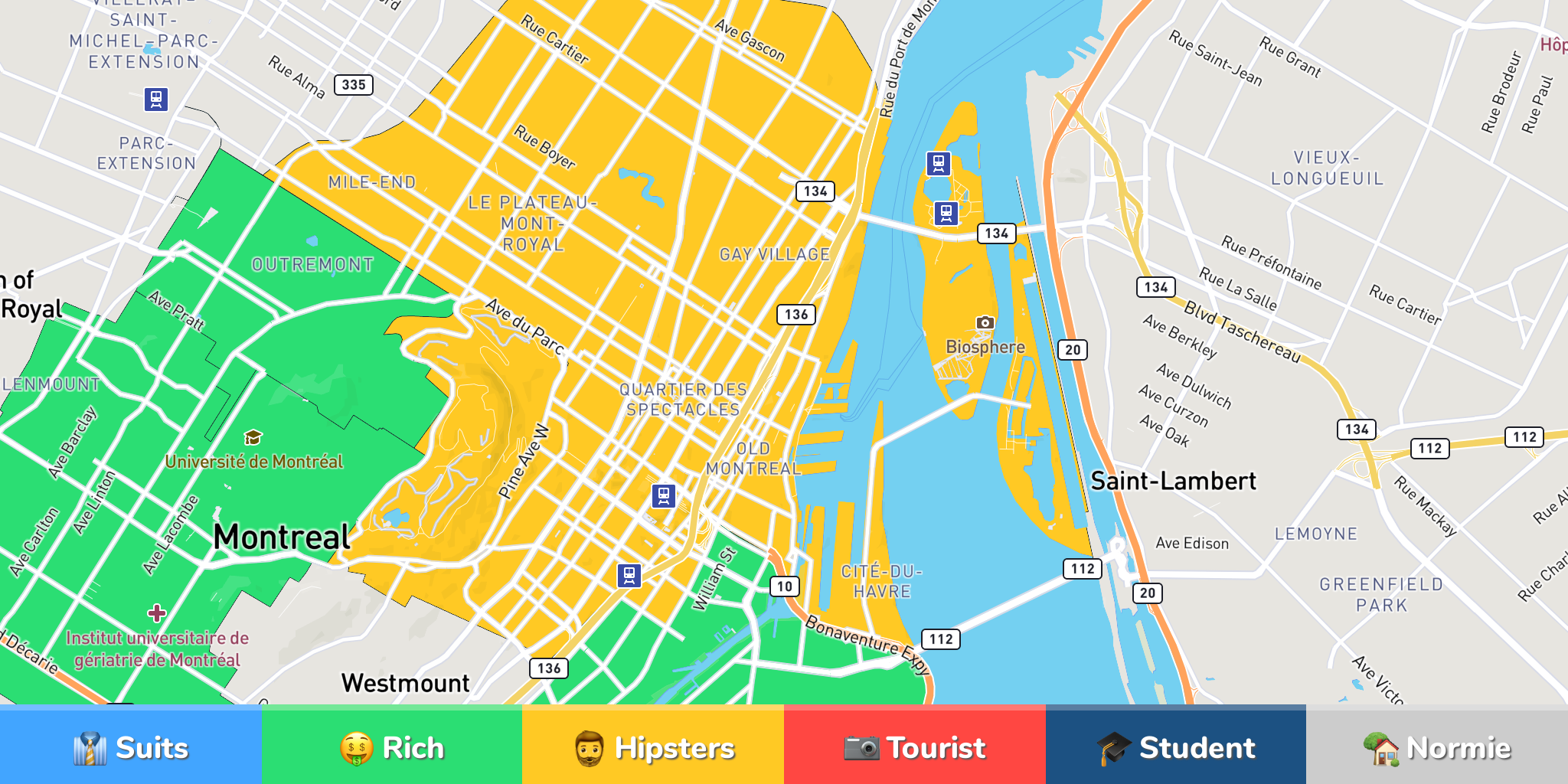 Montreal Neighborhood Map   Montreal 