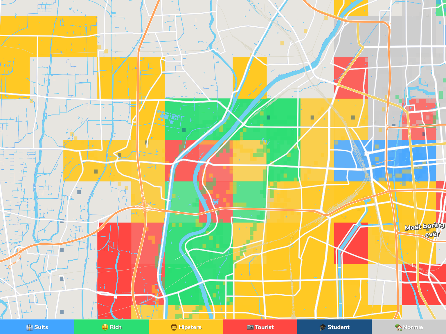Nagoya Neighborhood Map