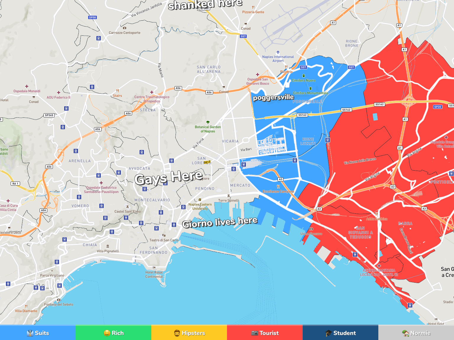 Naples Neighborhood Map