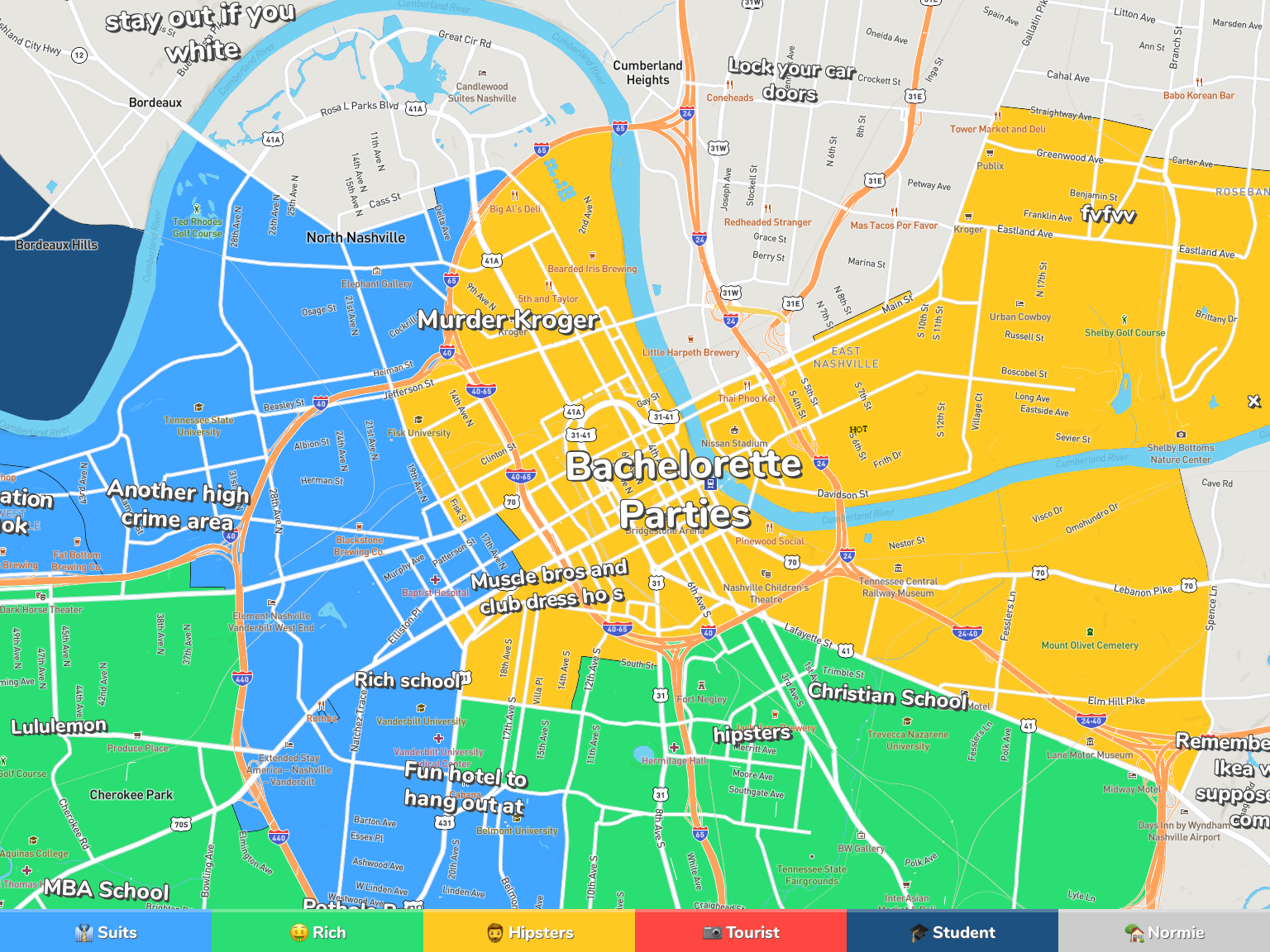 Nashville Neighborhood Map