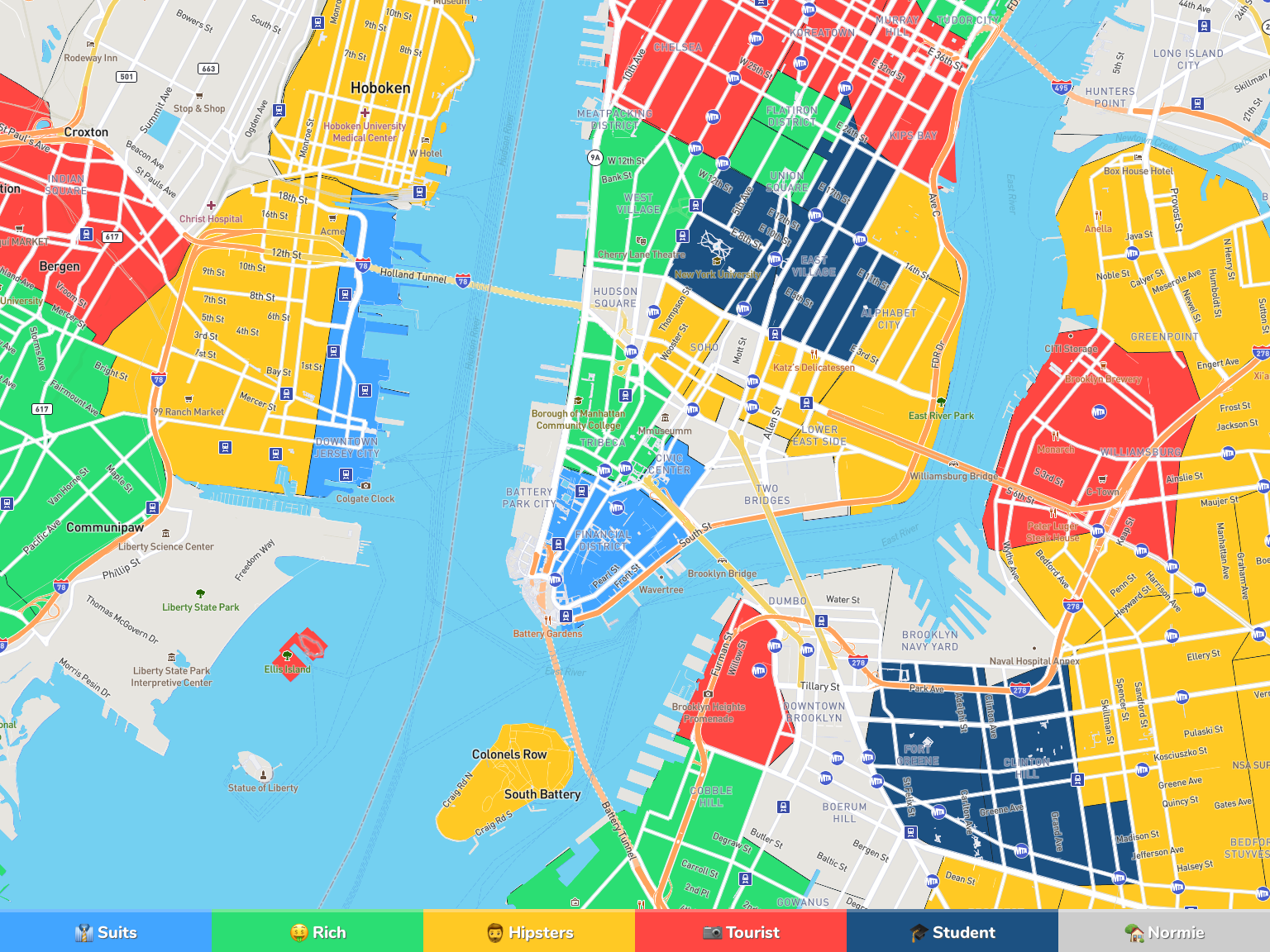 Boroughs and Neighbourhoods in New York 