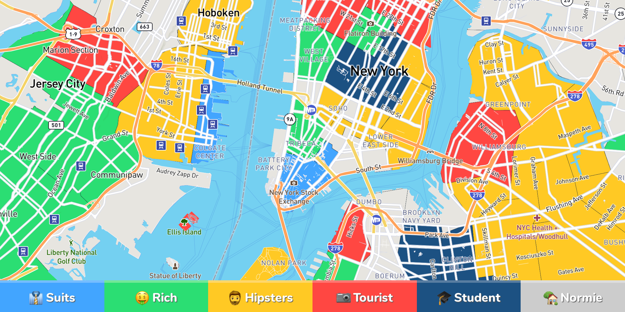 New York City Neighborhood Map