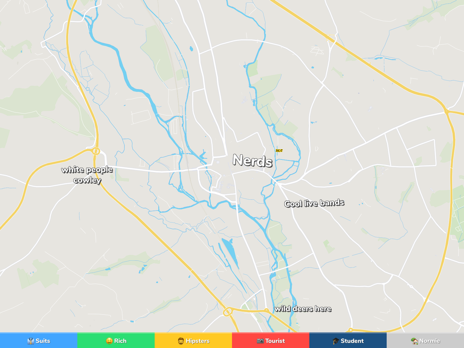 Oxford Neighborhood Map