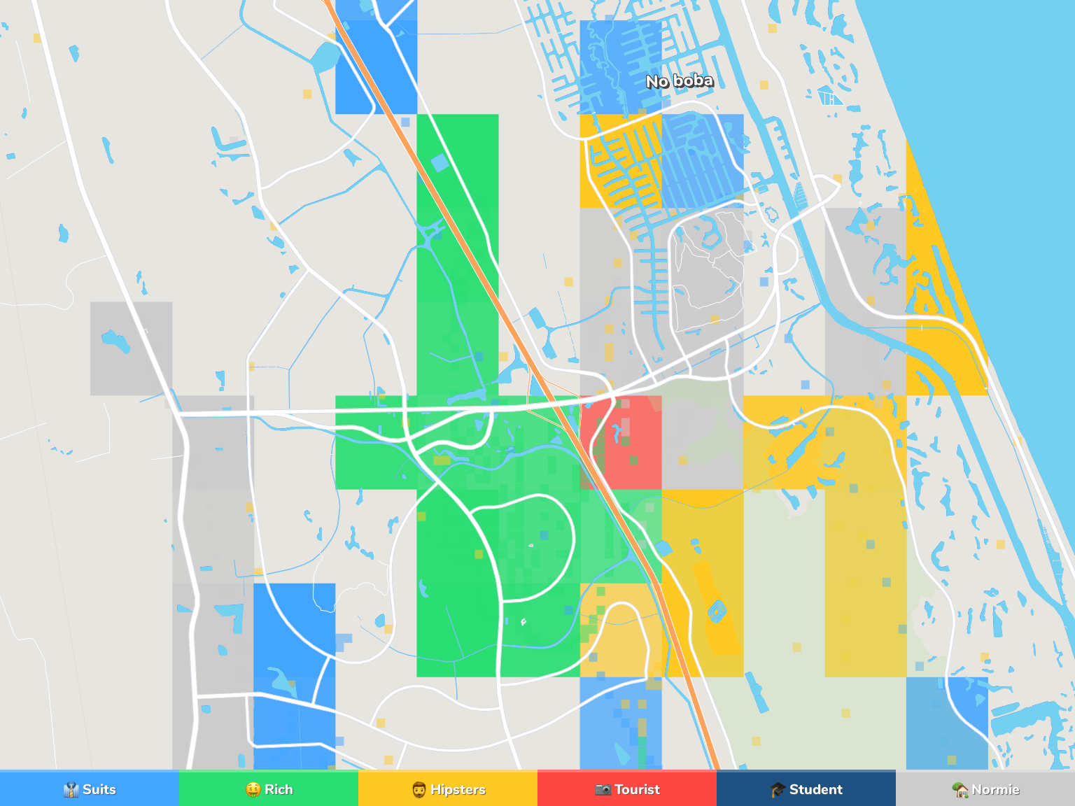 Palm Coast Neighborhood Map