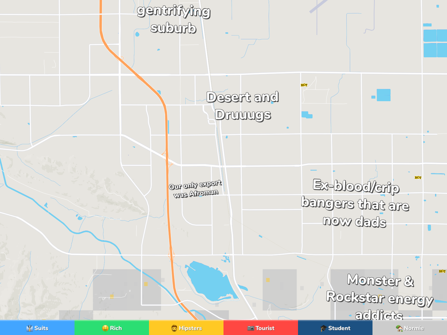 Palmdale Neighborhood Map