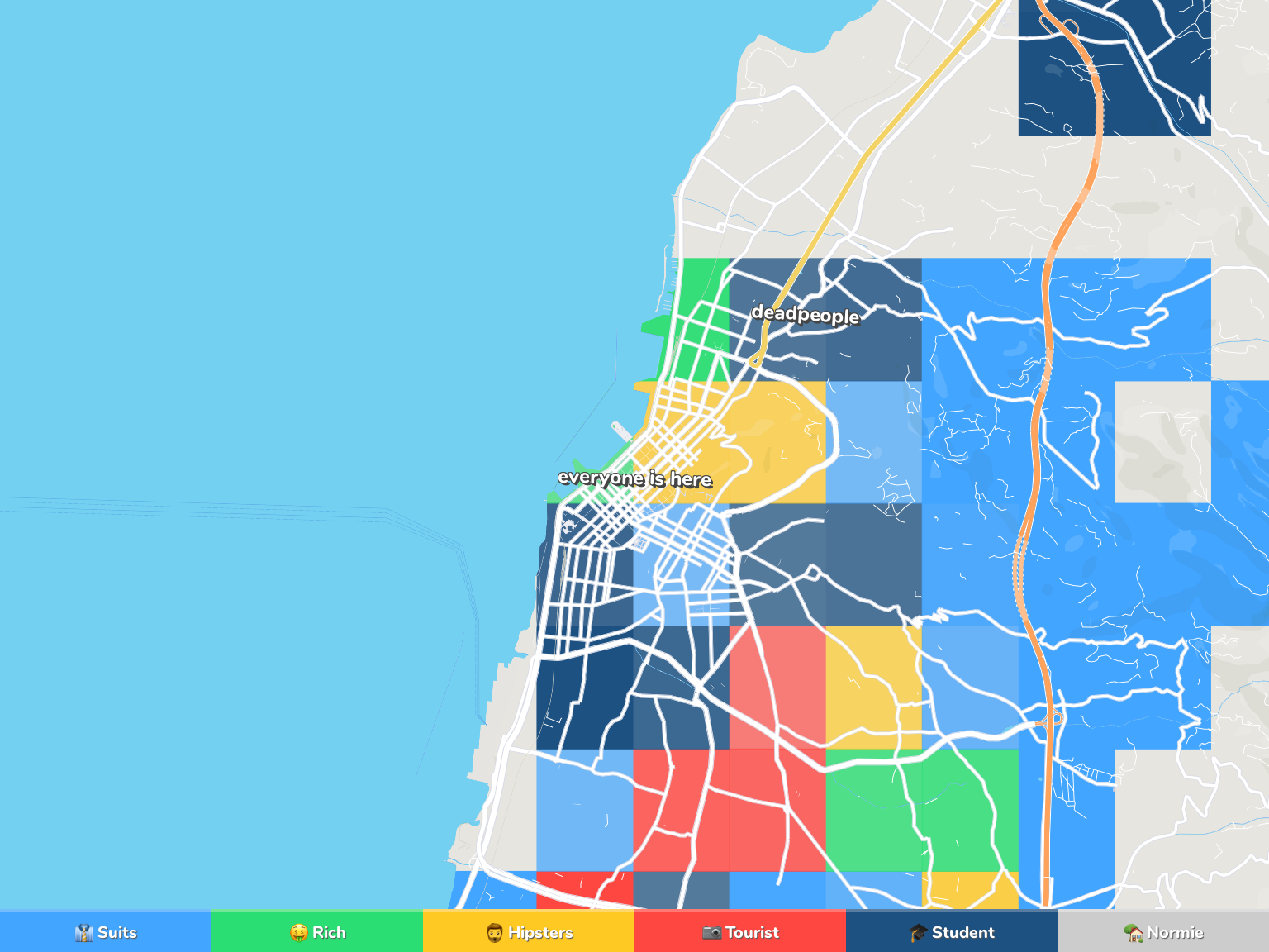 Patras Neighborhood Map