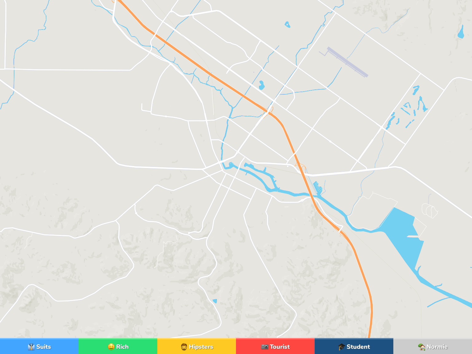 Petaluma Neighborhood Map