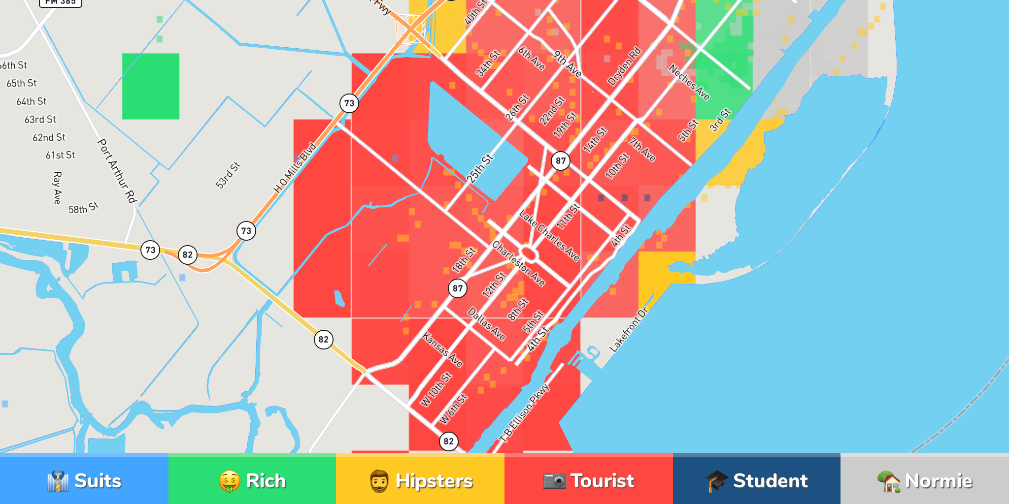 Port Arthur Zip Code Map United States Map