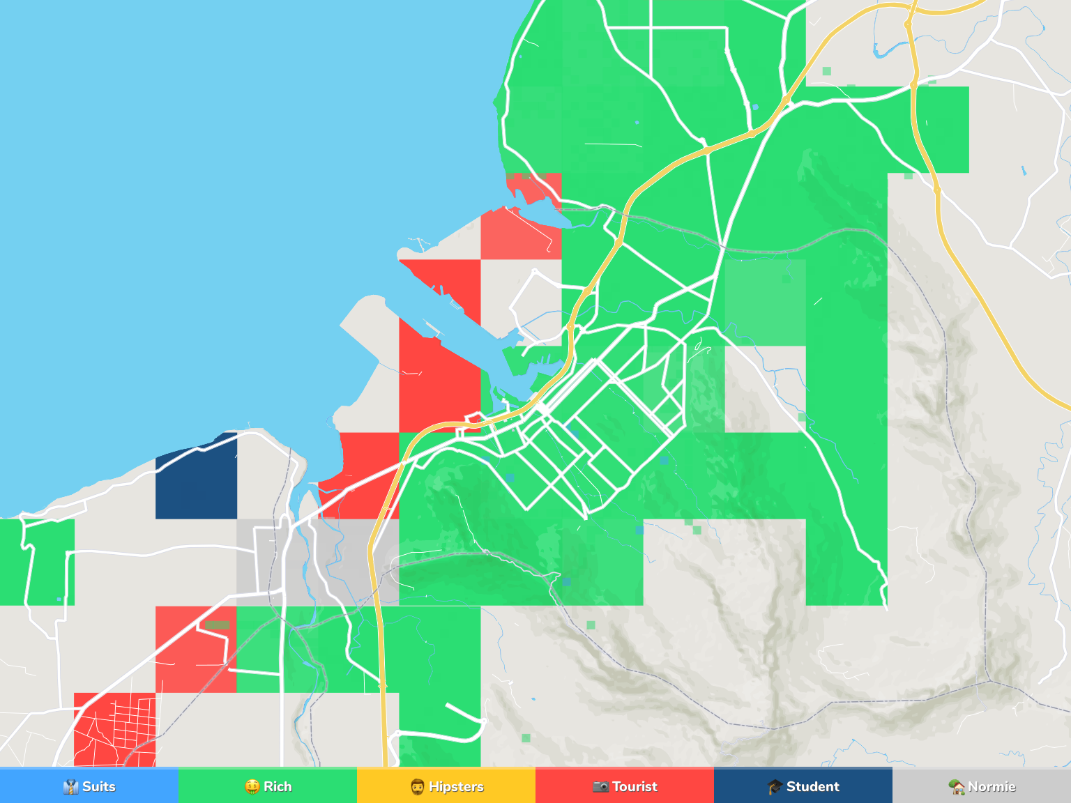 Port Louis Neighborhood Map