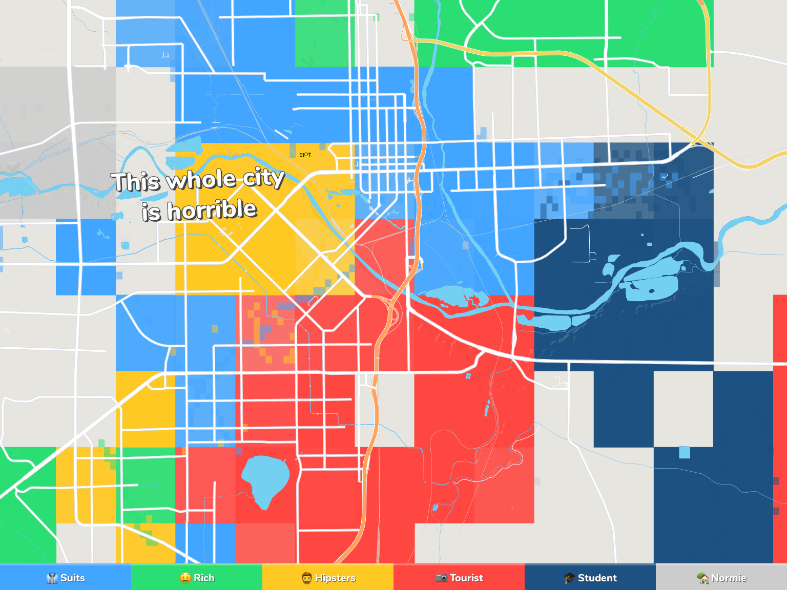 Pueblo Neighborhood Map