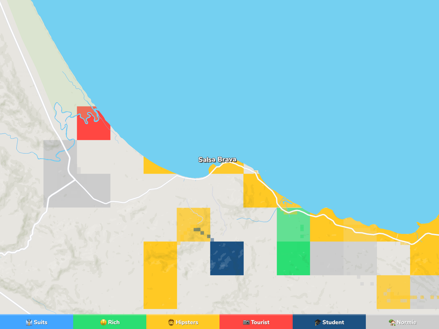 Puerto Viejo Neighborhood Map