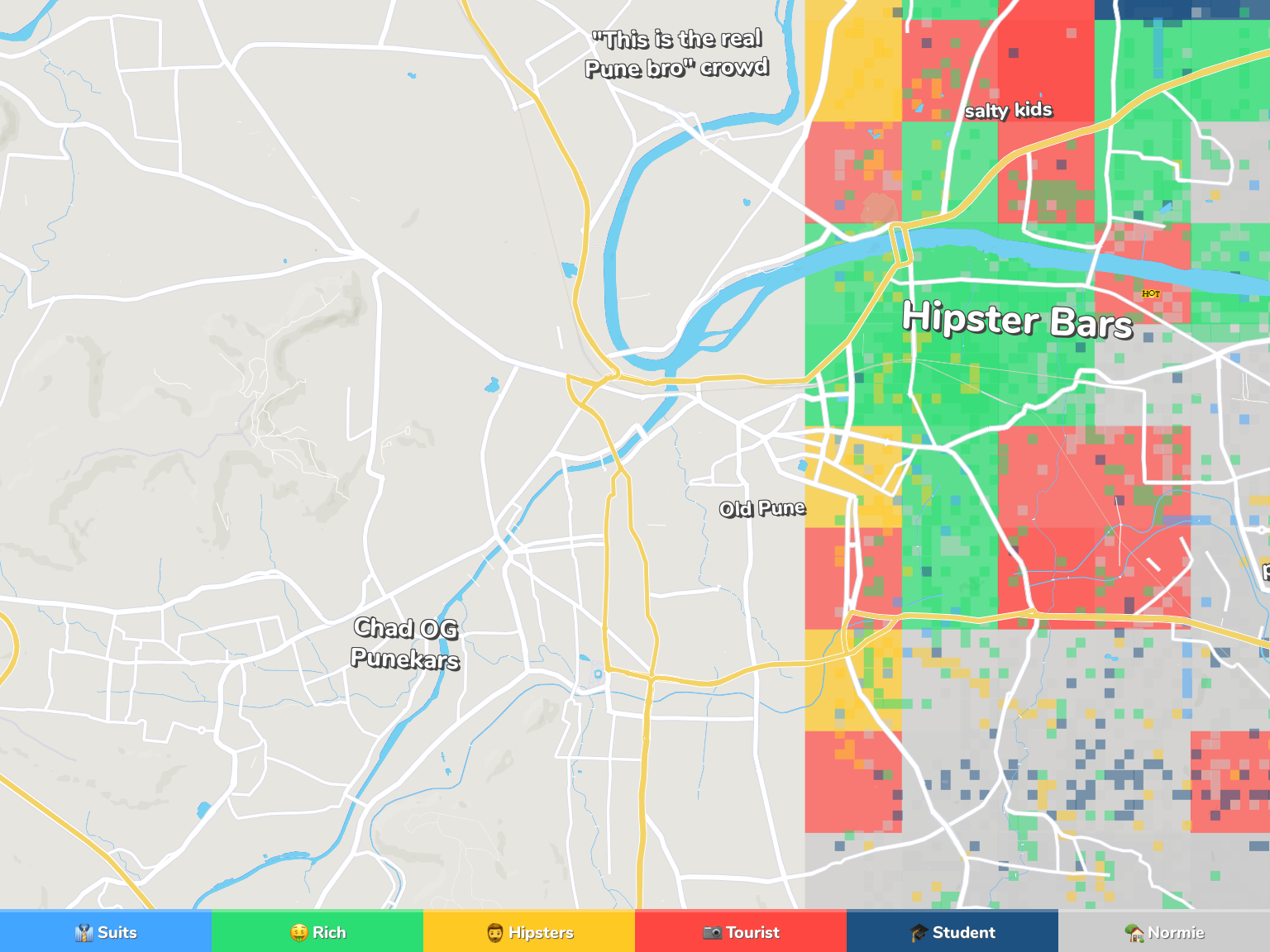 Pune Neighborhood Map