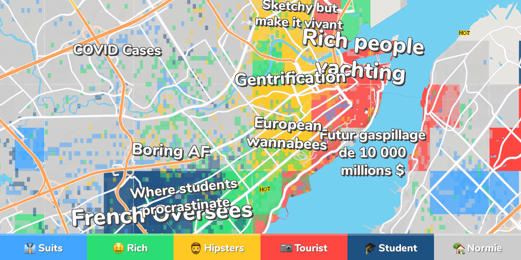 Quebec City Neighborhood Map