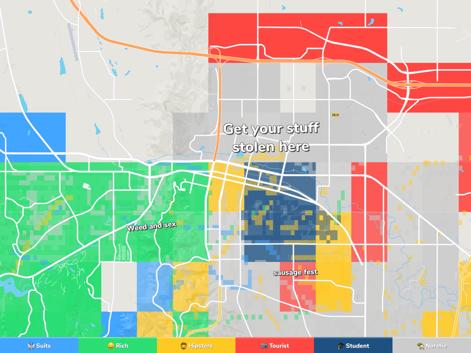Rapid City Neighborhood Map