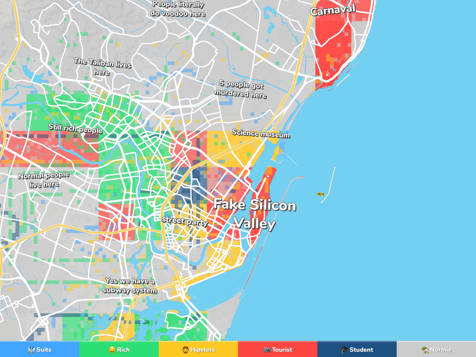 Recife Neighborhood Map