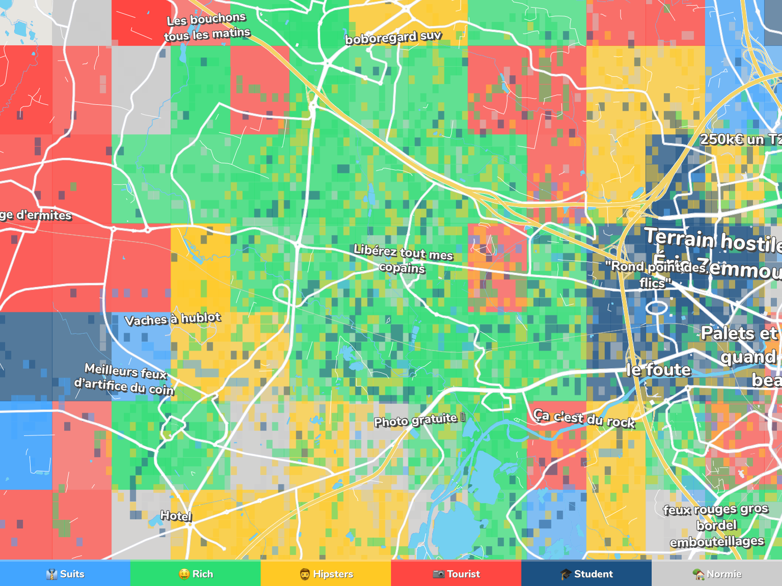 Rennes Neighborhood Map