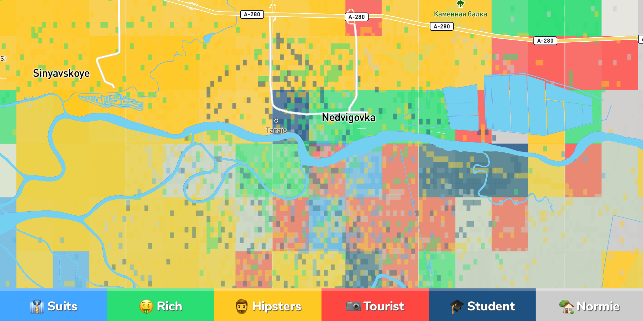 RostovonDon Neighborhood Map