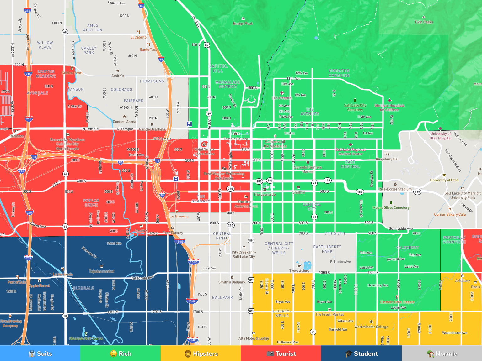 maps salt lake city airport