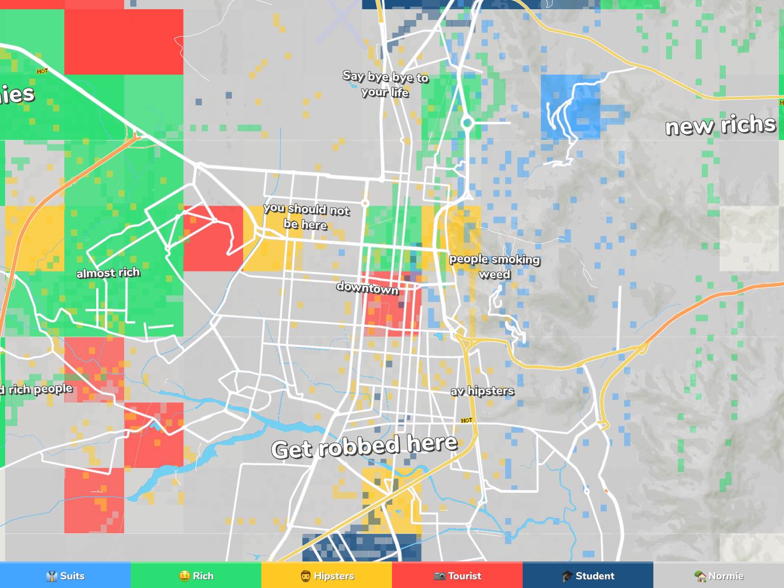 Salta Neighborhood Map