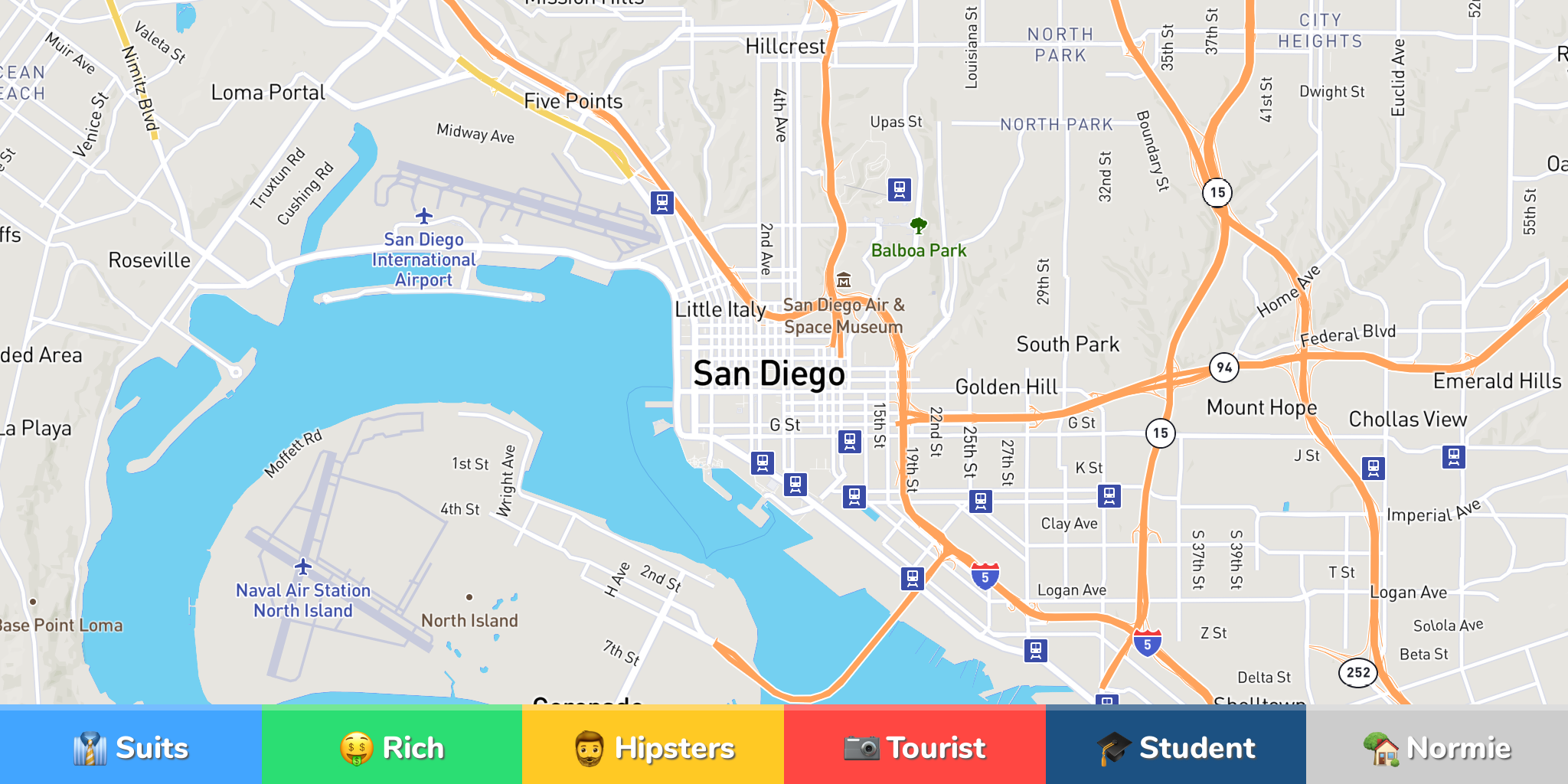 San Diego Neighborhood Map