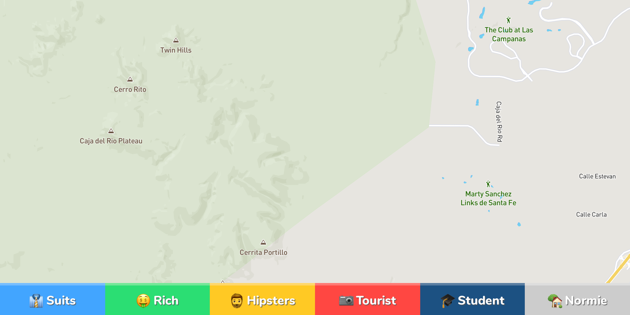 Santa Fe Neighborhood Map